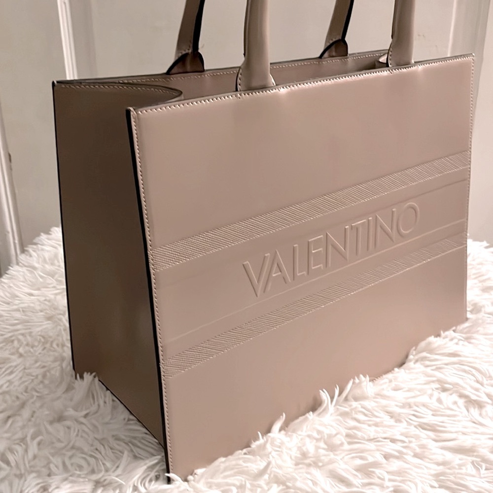VALENTINO Meline Logo Leather Tote. Like new!
